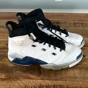 Jordan 6-17-23 Kids Basketball Shoes -White/Royal/Black - 428818-101- size 6y